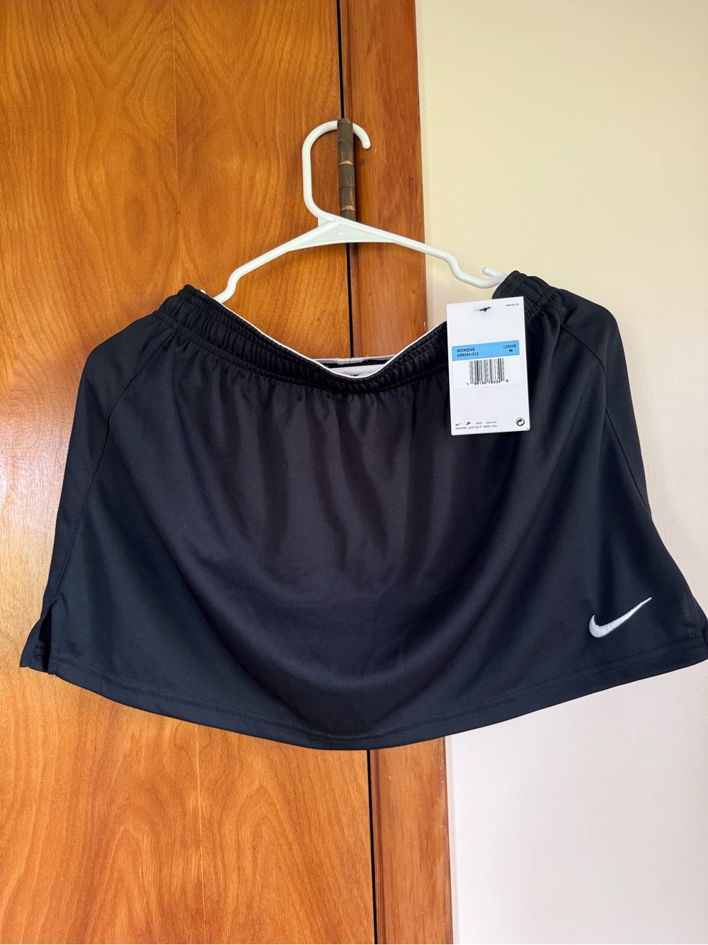 Nike Black Skort with White Waistband and Drawstring